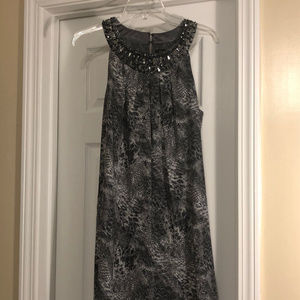 Snakeskin Print Cocktail Dress-Size 14